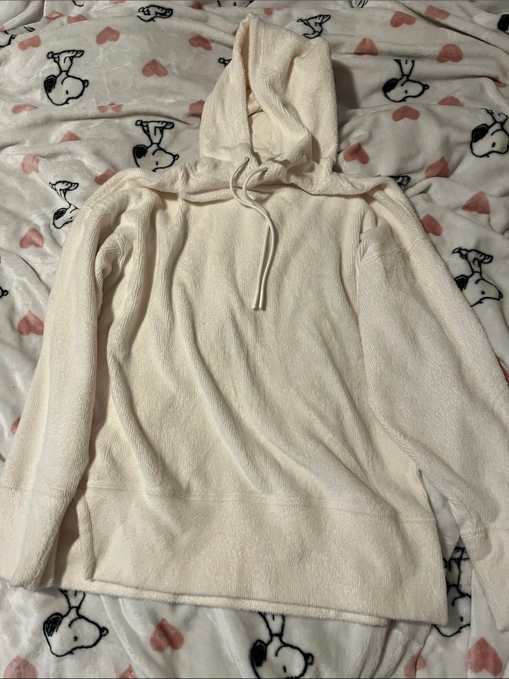 Fabletics Cozy Cream Plush Hoodie